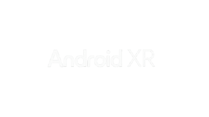 Logo Android XR en blanco